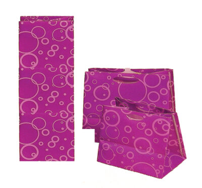 PACK 24 BOLSAS PLASTICO ROSA BURBUJA 8*11CM