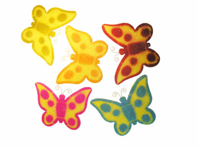 PACK 5 MARIPOSAS COLGANTES 30CM