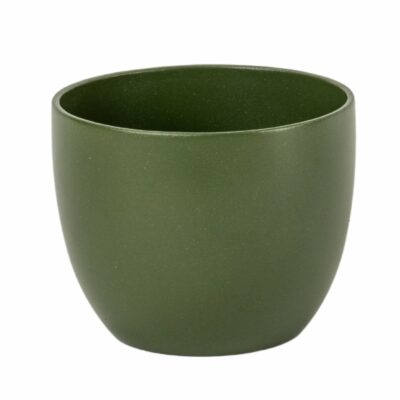 MACETERO ABOMBADO VERDE OSCURO D9 H7 MIN 10 PZ