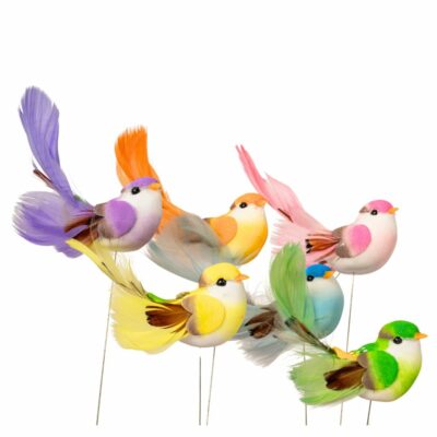 PICK S/12 AVES COLA ANCHA 6 MIX COLOR D9