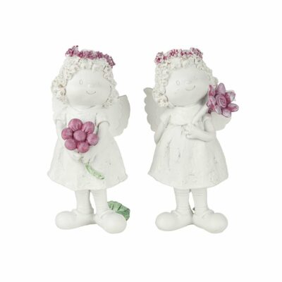 ÁNGEL PIE C/FLORES, 2 DISEÑOS, 9X6, H17 MIN 2 PZ