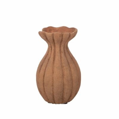 PORTAFLORES IRREGULAR COLOR ÓXIDO D10.5 H17 CERÁMICA MIN 4 PZ