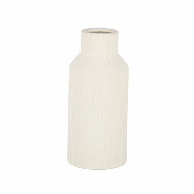 FLORERO RECTO CUELLO ESTRECHO, BLANCO, D4/9 H20, TERRACOTA MIN 2 PZ