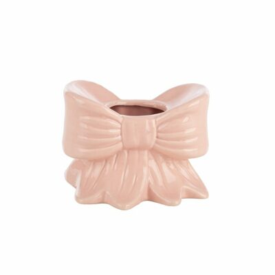 JARRÓN ROSA LAZO, 14X13, 10,5 ALT. CERAM. MIN 3 PZ