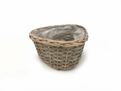 CESTA 3/JARRÓN GRIS 25X25 ALTO12 MIN 40 PZ