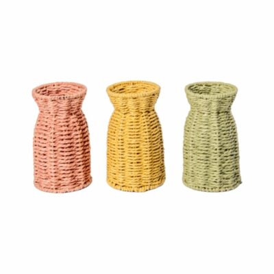 BOTELLA 3 COL. SURT., D. 9,5, ALT. 17, CUELLO ANCHO, CUERDA MIN 3 PZ