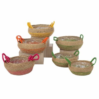 MACETERO S/3 4MIX COL SD 18 H8-B D 23.5 H10.5 HIERBA MIN 4 ST