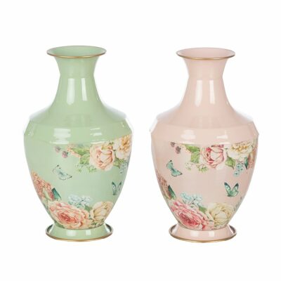 JARRÓN BALAUSTRADE 2. MIX C/FLORES D. 8,5/17. ALT. 27. LATA. MIN 2 PZ