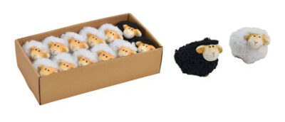 OVEJA ARCILLA/PIEL SINTÉTICA, SURT., 6 CM MIN 12 UD